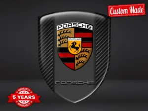 Porsche Autocollants Logo Personnalisés Résistants Universel